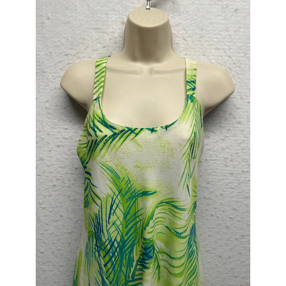 Natori Women 2 Piece Dress Duster Belt OS Bamboo Vintage Crepe Boho Resort VTG - Picture 11 of 16